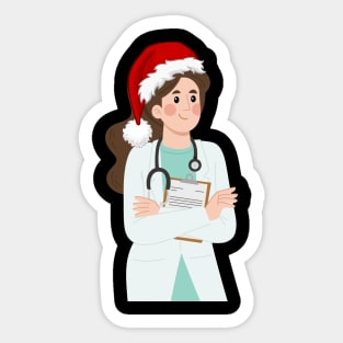 Mom Physician Christmas Doctor GP Present Sticker